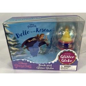 Disney Book & Snow Globe